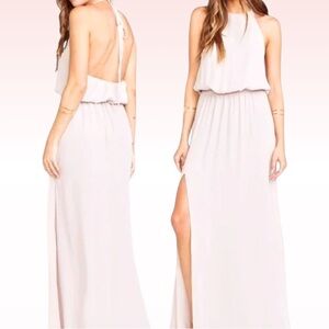 SHOW ME YOUR MUMU Heather Halter Maxi Dress (Sz XS)